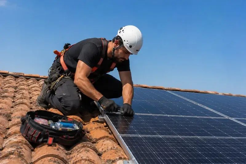 Maintenance et monitoring de panneaux solaires à Florentin
