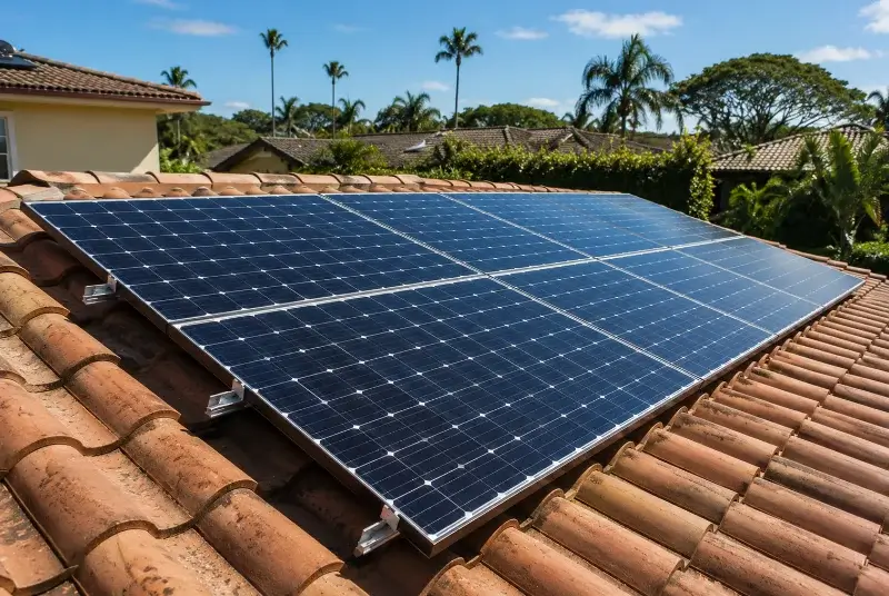 Installation de panneaux solaires à Florentin